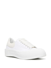 Deck plimsoll lace-up sneakers